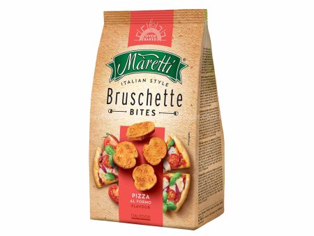 Maretti Italian Style Bruschette Bites Pizza Al Forno Flavour 70g Supply