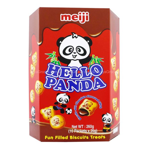 Meiji Hello Panda Biscuit Chocolate Filling 260g Online now