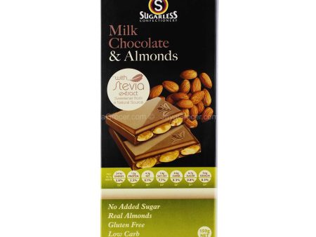 SUGARLESS STEVIA C MILK ALMOND CRM 150G Online now