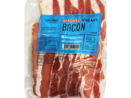 [NON-HALAL] Euro Deli Smoked Streaky Bacon 200g Online Sale